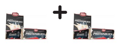 2 x Best Body Nutrition BBN Hardcore Protein Block (15x90g) Macadamia Nut