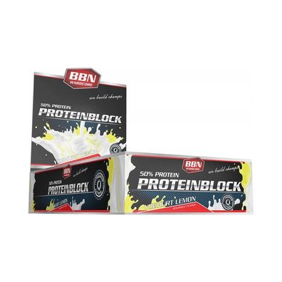 Best Body Nutrition BBN Hardcore Protein Block (15x90g) Yoghurt Lemon