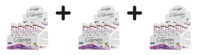3 x Best Body Nutrition L-Carnitin (20x25ml) Limette