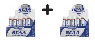 2 x Best Body Nutrition BCAA Aminobolin (20x25ml) Orange
