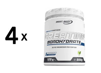 4 x Best Body Nutrition Creatin Monohydrat (500g)