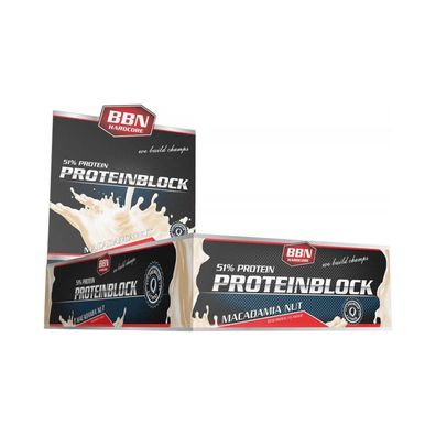 Best Body Nutrition BBN Hardcore Protein Block (15x90g) Macadamia Nut