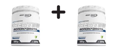 2 x Best Body Nutrition Creatin Monohydrat (500g)