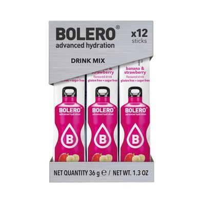 Bolero Sticks (12x3g) Banana and Strawberry