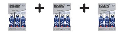 3 x Bolero Sticks (12x3g) Berry Blend