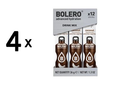 4 x Bolero Sticks (12x3g) Coconut