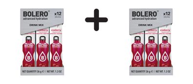 2 x Bolero Sticks (12x3g) Cranberry