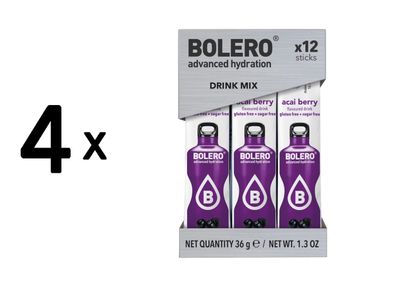 4 x Bolero Sticks (12x3g) Acai Berry