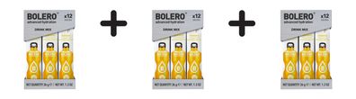 3 x Bolero Sticks (12x3g) Banana