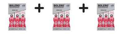 3 x Bolero Sticks (12x3g) Hibiscus