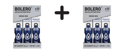2 x Bolero Sticks (12x3g) Blueberry