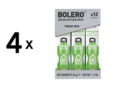 4 x Bolero Sticks (12x3g) Lemongrass