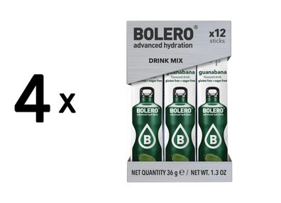 4 x Bolero Sticks (12x3g) Guanabana