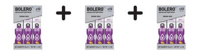 3 x Bolero Sticks (12x3g) Plum