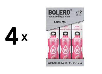 4 x Bolero Sticks (12x3g) Rose