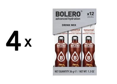4 x Bolero Sticks (12x3g) Tamarind