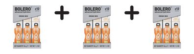 3 x Bolero Sticks (12x3g) Yellow Grapefruit