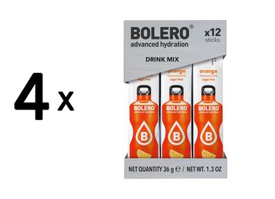 4 x Bolero Sticks (12x3g) Orange