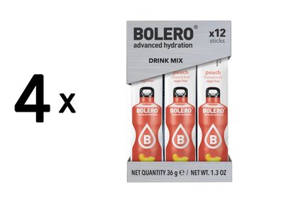 4 x Bolero Sticks (12x3g) Peach