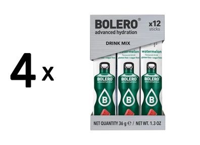 4 x Bolero Sticks (12x3g) Watermelon