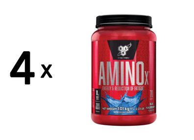 4 x BSN Amino X (70 serv) Blue Raz