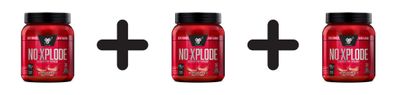 3 x BSN N.O.-Xplode (390g) Red Rush