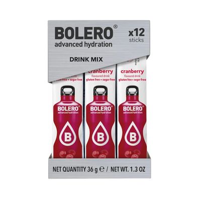 Bolero Sticks (12x3g) Cranberry