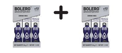 2 x Bolero Sticks (12x3g) Elderberry