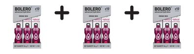 3 x Bolero Sticks (12x3g) Raspberry