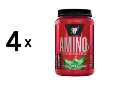 4 x BSN Amino X (70 serv) Green Apple