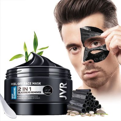 Peel Off Bambuskohle Maske Tiefenreinigung Mitesser Entfernung Ölkontrolle 120ml
