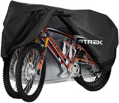 Fahrradabdeckung 2 Fahrräder Wasserdicht Oxford Regenschutz 210x110x95cm