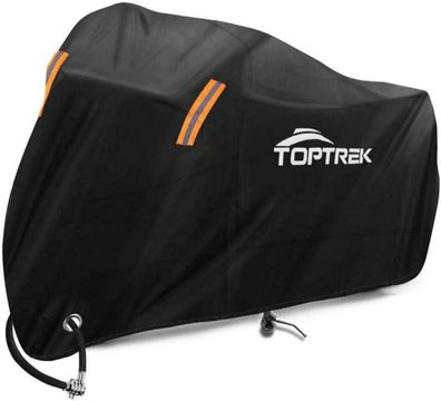 Motorrad Abdeckplane Wasserdicht Winterfest 210T Oxford XXL 245x105x125cm