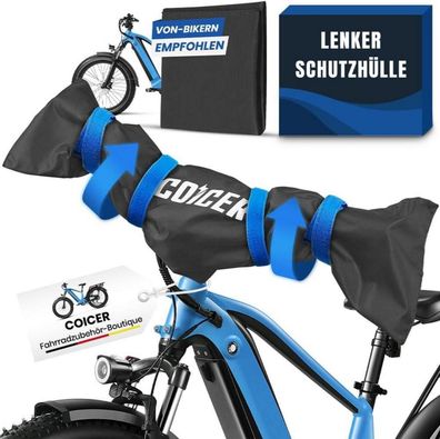 Coicer Lenkerschutzhülle Ebike wasserfest 300D Oxford Blau
