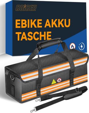 COICER E-Bike Akku Tasche Schutz feuerfeste Box Lipo Fahrrad Safe Bag