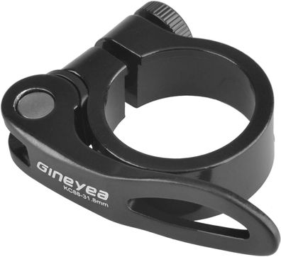Fahrrad Sattelkloben Sattelklemme Schnellspanner 34.9mm Schwarz