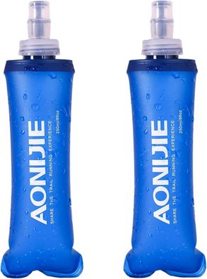 TPU Faltbare Trinkflaschen Soft Flask 250ml 2er Set BPA-Frei