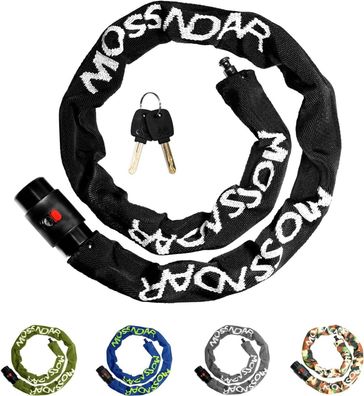 Fahrradschloss mit hoher Sicherheit 8mm 1170g 99cm Schlüssel Kettenschloss