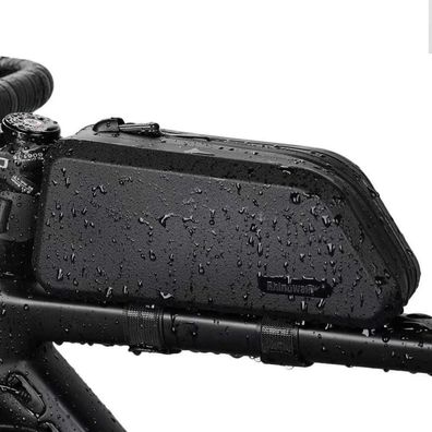 Fahrradtasche Rahmen 1.5L Wasserdicht Schwarz TPU Hartschale