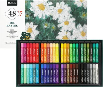 Ölpastellkreide Set 48 Farben Mischen Schattieren Künstler Hobbymaler
