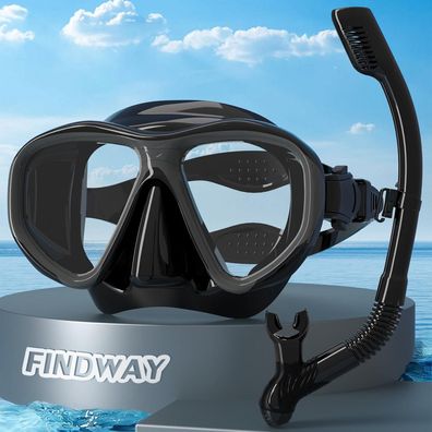 Schnorchelset Erwachsene Tauchmaske Anti-Leck Anti-Fog Anti-UV Schwimmen