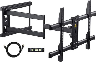 TV Wandhalterung 765mm Schwenkbar Neigbar 37-75 Zoll 45kg VESA600x400mm