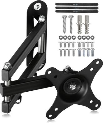 Suptek TV Wandhalterung Schwenkbar Neigbar 15-32 Zoll VESA 100x100mm 13Kg