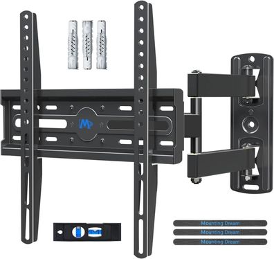 TV Wandhalterung Schwenkbar Neigbar für 26-60 Zoll Fernseher VESA 400x400mm