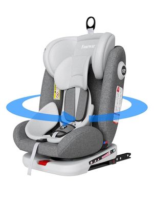 360° drehbarer Baby Autositz ISOFIX Ruheposition Gruppe 0 + 1/2/3 9-36 kg