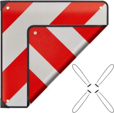 Warntafel Aluminium Spanien Italien 50x50cm mit Spanngurte für Fahrradträger