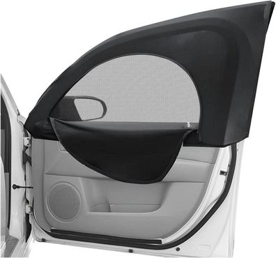 2er Set Autofenster Sonnenschutz UV-Schutz Reißverschluss Schutz