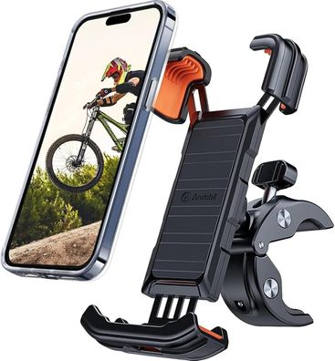 Andobil 2024 Fahrrad Motorrad Handyhalterung 360° Universal Orange