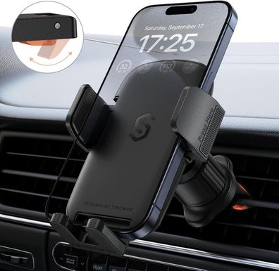 Synchwire Auto Handyhalterung 360° Drehbar Lüftung KFZ Halterung 4-7 Zoll