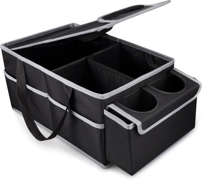 Auto Organizer Rücksitz Kinder Vorne Klappbar Beifahrersitz Schwarz